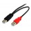 StarTech.com Cavo a doppia alimentazione per disco rigido esterno HDD a splitter Y - cavo USB A a mini B da 1,8m