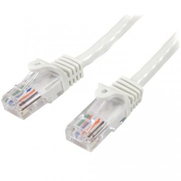 StarTech.com Cavo di Rete da 10m Bianco Cat5e Ethernet RJ45 Antigroviglio