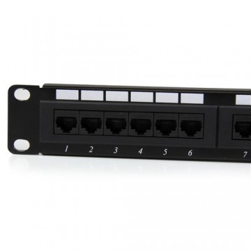 StarTech.com Patch Panel Cat 6 a 24 porte 1U - Pannello di cablaggio per rete Cat6