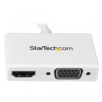 StarTech.com Adattatore Mini DisplayPort a HDMI e VGA - Convertitore audio/video da viaggio mDP 2 in 1 - 1920x1200 / 1080p - bia