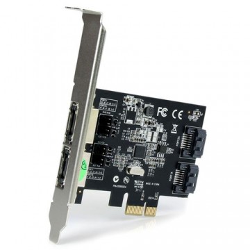 StarTech.com Scheda controller PCI Express SATA 6 Gbps eSATA 2 porte - Scheda PCIe SATA III a due porte - 2 int/2 est