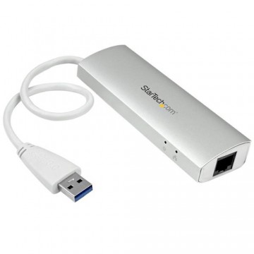 StarTech.com Hub USB 3.0 a 3 porte con Adattatore NIC Ethernet Gigabit Gbe