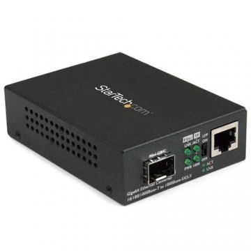 StarTech.com Convertitore multimediale Gigabit Ethernet a Fibra con slot SFP aperto 10/100/1000