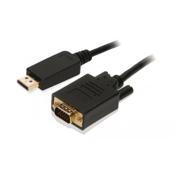 2-Power CAB0022A cavo e adattatore video 1 m VGA (D-Sub) DisplayPort Nero