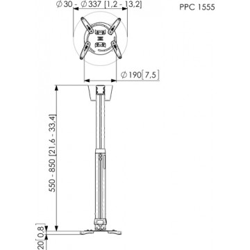 Vogel's PPC 1555 Soffitto supporto per proiettore