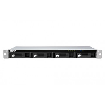 QNAP TR-004U array di dischi Nero, Grigio