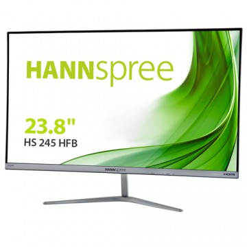 Hannspree HS 245 HFB LED display 60,5 cm (23.8") 1920 x 1080 Pixel Full HD Opaco Nero, Argento