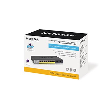 Netgear GS110TP Gestito L2/L3/L4 Gigabit Ethernet (10/100/1000) Grigio Supporto Power over Ethernet (PoE)