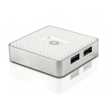 Conceptronic HUBBIES03W USB 3.0 (3.1 Gen 1) Type-A 5000 Mbit/s Bianco