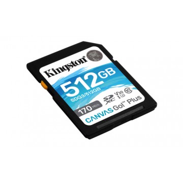 Kingston Technology Canvas Go! Plus memoria flash 512 GB SD Classe 10 UHS-I