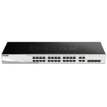 D-Link DGS-1210-24 switch di rete Gestito L2 Gigabit Ethernet (10/100/1000) Nero 1U