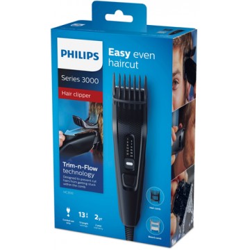 Philips HAIRCLIPPER Series 3000 Regolacapelli con lame in acciaio inossidabile