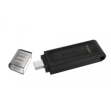 Kingston Technology DataTraveler 70 unità flash USB 128 GB USB tipo-C 3.2 Gen 1 (3.1 Gen 1) Nero