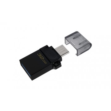 Kingston Technology DataTraveler microDuo3 G2 unità flash USB 32 GB USB Type-A / Micro-USB 3.2 Gen 1 (3.1 Gen 1) Nero