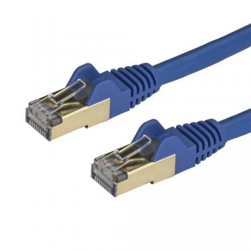 StarTech.com Cavo di Rete Ethernet Cat6a - Cavo Schermato STP da 50cm - Blu