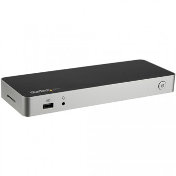 StarTech.com Docking Station USB-C per portatili a doppia uscita Video Dual-4K - USB Power Deliver 60W - Lettore Scheda Memoria 