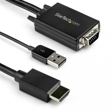 StarTech.com Cavo adattatore convertitore da VGA a HDMI da 3 m - Alimentazione USB - 1080p