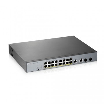 Zyxel GS1350-18HP-EU0101F switch di rete Gestito L2 Gigabit Ethernet (10/100/1000) Grigio Supporto Power over Ethernet (PoE)