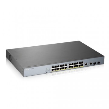 Zyxel GS1350-26HP-EU0101F switch di rete Gestito L2 Gigabit Ethernet (10/100/1000) Grigio Supporto Power over Ethernet (PoE)