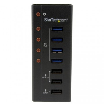 StarTech.com Hub USB 3.0 alimentato a 4 porte con 3 porte di ricarica USB dedicate (2 x 1A e 1 x 2A) - Box esterno in metallo pe