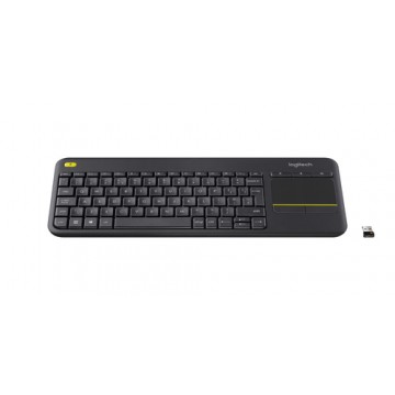 Logitech K400 Plus tastiera RF Wireless AZERTY Francese Nero
