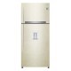 LG GTF744SEPZD frigorifero con congelatore Libera installazione Sabbia 509 L A++