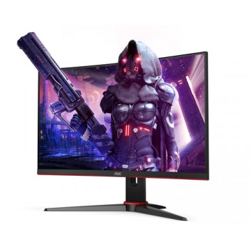 AOC C24G2AE/BK monitor piatto per PC 59,9 cm (23.6") 1920 x 1080 Pixel Full HD LED Nero, Rosso