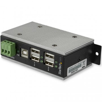 StarTech.com Hub USB 2.0 uso Industriale a 4 porte - 15kV Protezione da sovracorrenti