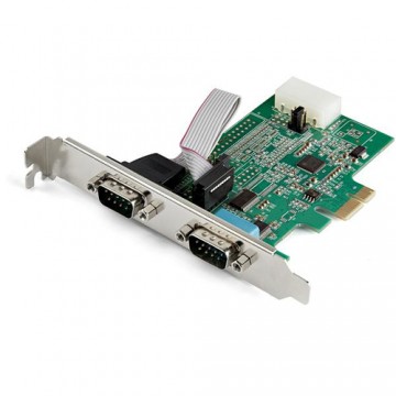 StarTech.com Scheda adattatore Seriale PCI Express a RS232 a due porte con UART 16950 -Cache FIFO a 256 byte - ASIX AX99100 - St