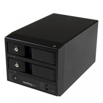 StarTech.com Box Esterno HDD per disco rigido SATA III 3.5" USB 3.0 con UASP - Enclosure Case Disco Rigido a doppio Bay con Hot 
