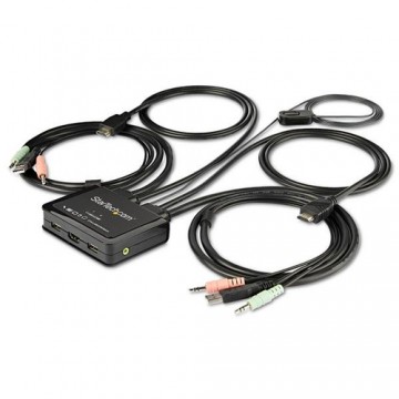 StarTech.com Switch KVM HDMI a 2 porte con cavi integrati - USB 4K 60 Hz