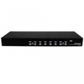 StarTech.com Switch KVM USB PS/2 a 8 porte montabile a rack 1U, con OSD