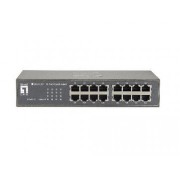 LevelOne GEU-1621 switch di rete Non gestito Gigabit Ethernet (10/100/1000) Grigio