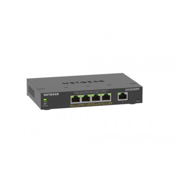 Netgear GS305EPP Gestito L2/L3 Gigabit Ethernet (10/100/1000) Nero Supporto Power over Ethernet (PoE)