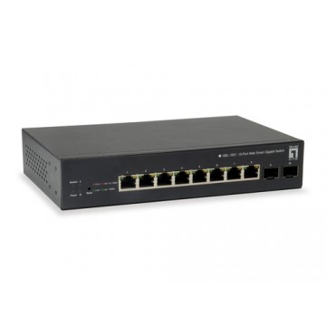 LevelOne GEP-1051 Gestito L2/L3/L4 Gigabit Ethernet (10/100/1000) Nero Supporto Power over Ethernet (PoE)