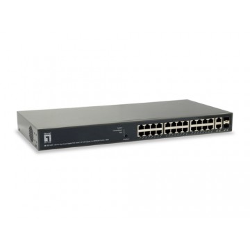 LevelOne GEP-2651 switch di rete Gestito L3 Gigabit Ethernet (10/100/1000) Nero Supporto Power over Ethernet (PoE)