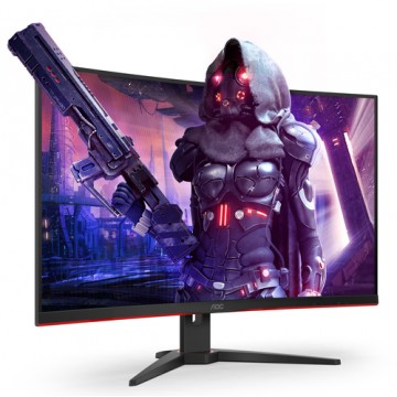 AOC Gaming CQ32G2SE/BK LED display 80 cm (31.5") 2560 x 1440 Pixel 2K Ultra HD Nero, Rosso