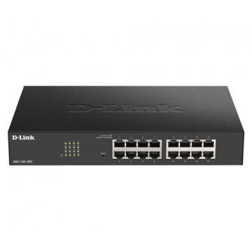 D-Link DGS-1100-16V2 switch di rete Gestito Gigabit Ethernet (10/100/1000) Nero