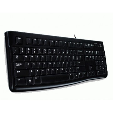 Logitech K120, US tastiera USB QWERTY International EER Nero