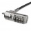 StarTech.com Cavo di Sicurezza per Portatili Kensington - Supporto Articolabile / Girevole - Chiusura a Combinazione a 4 Cifre