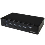 StarTech.com Switch Commutatore KVM a 4 Porte HDMI con Hub USB 3.0 - 1080p