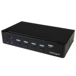 StarTech.com Switch Commutatore KVM a 4 Porte DisplayPort con Hub USB 3.0 - 4K