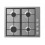 Candy CHG6LX Acciaio inossidabile Da incasso 60 cm Gas 4 Fornello(i)
