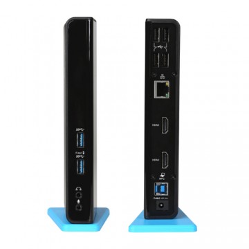 i-tec U3DUALHDMIDOCKUK replicatore di porte e docking station per notebook Cablato USB 3.2 Gen 1 (3.1 Gen 1) Type-A Nero