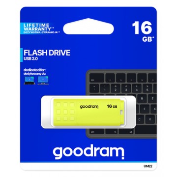 Goodram UME2 unità flash USB 16 GB USB tipo A 2.0 Giallo