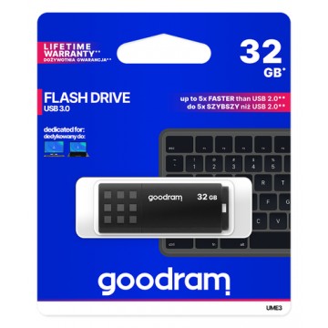 Goodram UME3 unità flash USB 32 GB USB tipo A 3.2 Gen 1 (3.1 Gen 1) Nero