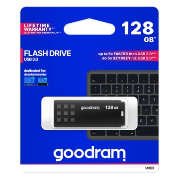Goodram UME3 unità flash USB 128 GB USB tipo A 3.2 Gen 1 (3.1 Gen 1) Nero