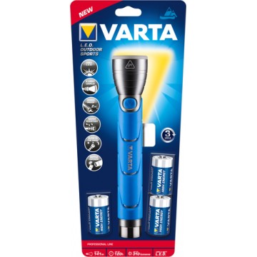 Varta 18629101421 Torcia a mano Nero, Blu LED