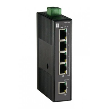LevelOne IES-0500 switch di rete Non gestito Fast Ethernet (10/100) Nero