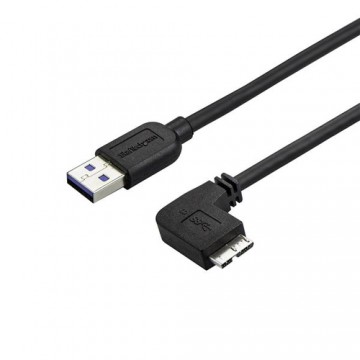 StarTech.com Cavo USB 3.0 Tipo A a Micro B slim - Connettore USB3.0 A a Micro B slim ad angolo destro Gen 1 (5 Gbps) - 50cm